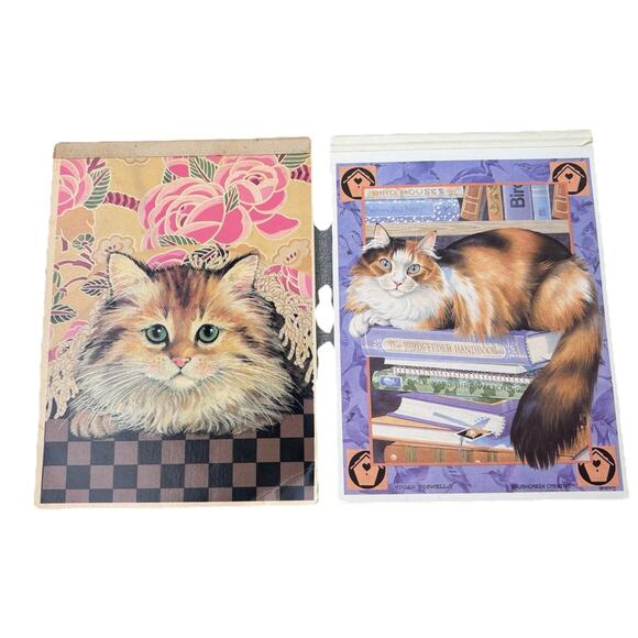 2 Vintage Mead Corp Sophisticats Lined Stationary Tablet Notebook - Picture 1 of 9